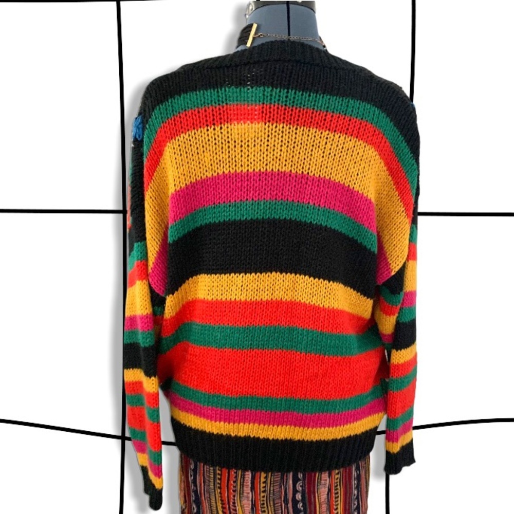 Vintage sunset stripe cardigan - Picture 2 of 4